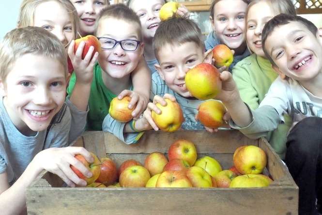 Już po raz czwarty darmowe jabłka dostali uczniowie Szkoły Podstawowej nr 45 w Lublinie