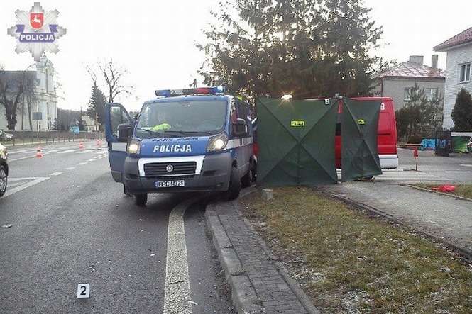 Wypadek w Fajsławicach (fot. Policja)