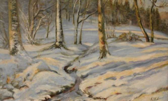 fot. obraz Krystyny Zlot "Zimowy urok lata"