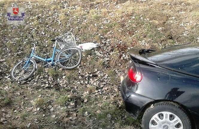 Wypadek w Łęcznej (fot. Policja)
