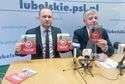 Ludowcy (na zdjęciu europoseł Krzysztof Hetman i marszałek województwa Sławomir Sosnowski) zapowiadają kampanię informacyjną na temat zmian w obrocie ziemią rolną proponowanych przez PiS
