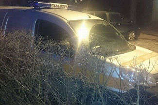 Na miejscu pracują pracownicy pogotowia gazowego. (fot. Katarzyna Węgorowska)