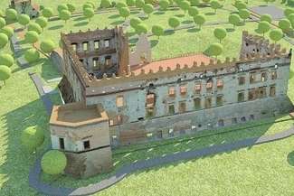 Po remoncie w jednym z zamkniętych pomieszczeń zostanie urządzona sala historyczna z ekspozycją ilustrującą dzieje zamku. Cały obiekt ma być też efektownie podświetlony, fot. Pracownia Architektoniczna Łukasza Szlepera z Wrocławia
