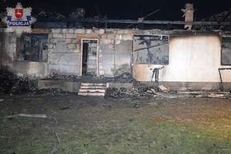 Pożar domu w gm. Turobin. Nie żyje 60-latka