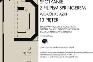 Spotkanie z Filipem Springerem w Galerii Gala