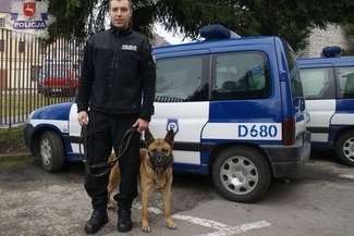 Policyjny pies Ibar szybko wytropił włamywacza