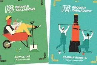 Etykiety piw projektował Dawid Ryski, młody grafik z Puław