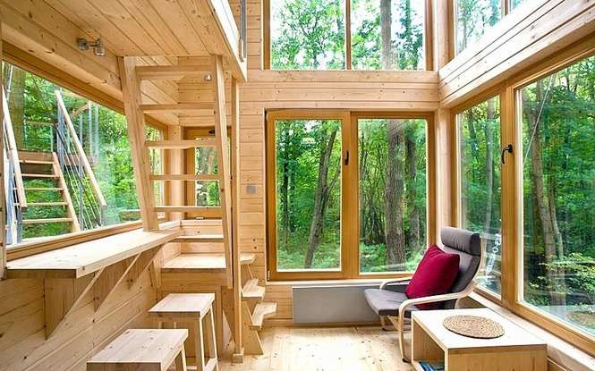 Jednym z przykładów wykorzystania środków z programu szwajcarskiego są Domy w Drzewach, które powstały w Nałęczowie (fot. P. Tuora)