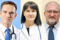 Ranking liderów, od lewej: dr n, med. Marek Derkacz, lek. med. Anna Bednarska, prof. dr hab. n. med. Andrzej Wysokiński
