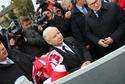 Prezes Jarosław Kaczyński w Białej Podlaskiej był w październiku ubiegłego roku, kiedy otwarto rondo imienia prezydenta Lecha Kaczyńskiego/ fot. archiwum 