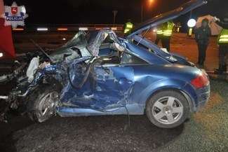 Tragiczny wypadek na obowodnicy Puław. 25-latek nie żyje