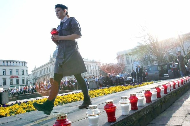 Ubiegłoroczne obchody rocznicy katastrofy smoleńskiej w Lublinie (fot. Dorota Awiorko)