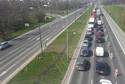 Poniedziałek, godz. 12.15. Na drodze tworzą się korki. Fot. Paweł Buczkowski