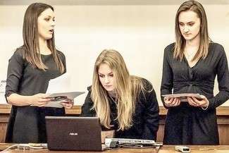 Kasia Tomczyk, Milena Mazurek i Klaudia Kubińska zaproponowały jurorom konkursu wirtualny spacer po przedwojennym Chełmie