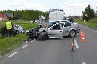 Wypadek w Aleksandrowie