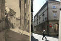 Po lewej: Ulica Olejna na zdjęciu Jana Bułhaka. Pocztówka wydana w latach 20. XX wieku (fot. zbiory Ośrodka Brama Grodzka Teatr NN)
Po prawej: Olejna 8 Fot. Wojciech Nieśpiałowski/archiwum 