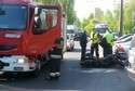 Wypadek na ul. Zana. Samochód zderzył się z motocyklem