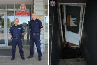 Po awanturze podpalił mieszkanie? Policjanci uratowali kobietę z dzieckiem