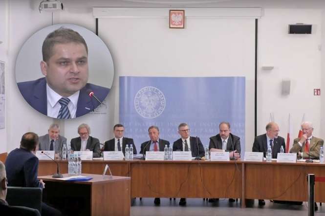 Marek Chrzanowski wystąpił przed komisją, fot. YouTube/IPN