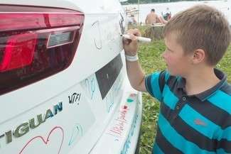 Wesoły weekend z Volkswagenem nad Jeziorem Białym