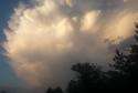 Sobotnie burzowe chmury -  widok z Kurowa, fot. Elwira Borowiec