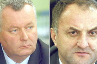 Radni sejmikowi  Adam Rychliczek (z lewej) i Grzegorz Kapusta są najczęściej typowani do stanowiska wicemarszałka