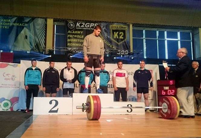 Fot. Robert Dołęga<br />
<br />
Marcin Izdebski z Orląt Łuków został mistrzem Polski w kat. 105 kg
