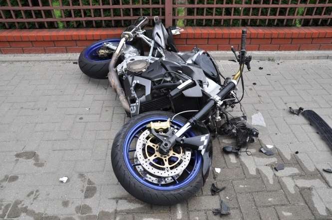 Motocyklista w ciężkim stanie trafił do szpitala w Białej Podlaskiej
