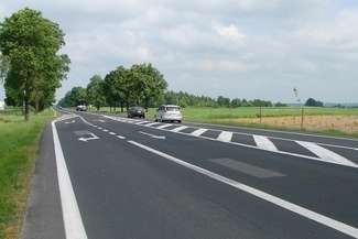 Odcinek DK17 przeznaczony do remontu – widok w kierunku Warszawy, fot. GDDKiA