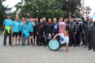 W środę Adrian Beściak na nocleg zatrzymał się w Białej Podlaskiej
