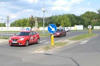 W miejscu obecnego skrzyżowania na ul. Zielnej ma powstać rondo, fot. Jacek Barczyński
