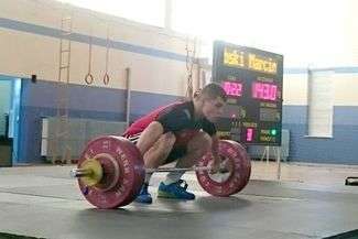 FOT. ROBERT DOŁĘGA
Marcin Izdebski aż pięciokrotnie bił rekordy Polski do lat 17 w kat. 105 kg
