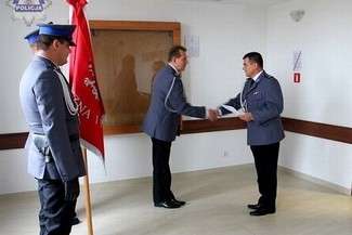 Mł. isp. Jarosław Bryl został Komendantem Powiatowym Policji w Łęcznej (fot. Policja)