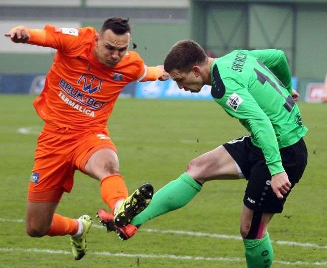 Fot. Maciej Kaczanowski<br />
Dawid Sołdecki ( na zdjęciu jeszcze w barwach Termaliki) ponownie zagra przeciwko swojemu byłemu klubowi