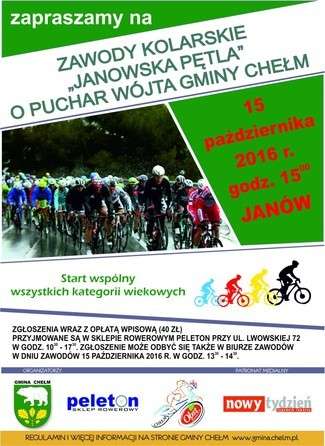 Chełm: Wyścig Kolarski "Janowska Pętla" o Puchar Wójta