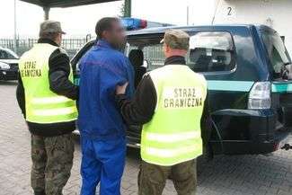 Jeden z zatrzymanych „gości” z Afryki