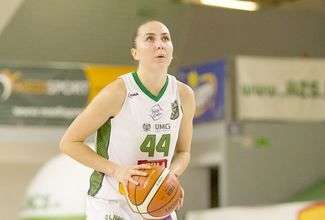 Kateryna Dorogobuzowa była w niedzielny wieczór najlepsza w szeregach lubelskiego zespołu
FOT. MICHAŁ PIŁAT/AZS.UMCS.PL