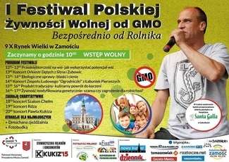 Paweł Kukiz na festiwalu polskiej żywności w Zamościu