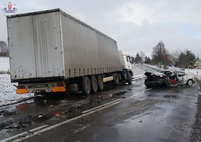 Wypadek w Horyszowie (fot. Policja)