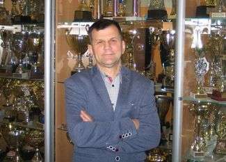 FOT. JACEK BARCZYŃSKI
Mieczysław Czwaliński, urzędujący wiceprezes MKS Cement – Gryf Chełm i członek zarządu Polskiego Związku zapaśniczego