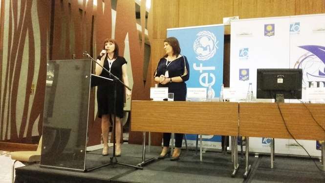 Przedstawicielki Wspólnego Świata na międzynarodowej konferencji w Mińsku/ fot. Wspólny Świat