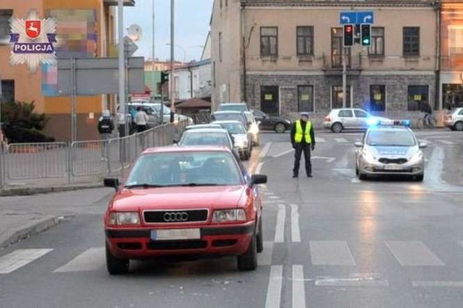 Wypadek w Łukowie (fot. Policja)