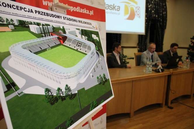 Władze miasta pokazały projekt nowego stadionu. Pierwszy etap budowy to trybuna wschodnia na ponad 3 tys. miejsc/ fot. E.Burda
