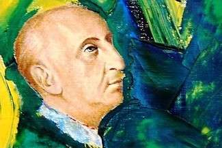 Bolesław Leśmian na obrazie Bożeny Skwary (fot. Strona Muzeum w Hrubieszowie)