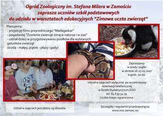 ZOO w Zamościu zaprasza na ferie. I podsumowuje bardzo dobry rok