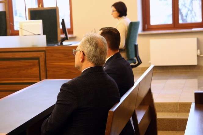 Radni PiS podczas dzisiejszej rozprawy w sądzie (fot. AS)