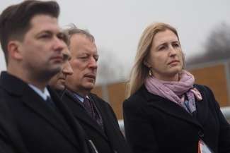 Anna Wysocka podczas otwarcia zachodniej obwodnicy Lublina