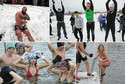 Zawodniczki MKS rozgrzały lubelskie morsy. Kilkadziesiąt osób wskoczyło do Bystrzycy