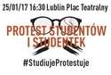 Plakat informujący o proteście w Lublinie. Mat. organizatora