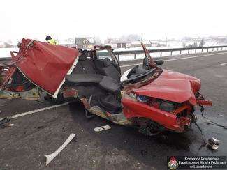 Wypadek na obwodnicy Kocka